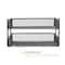 Mind Reader 2 Pack Black Stackable Metal Mesh Organizer